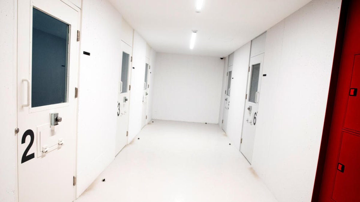 Cel·les de la nova seu de la justícia.