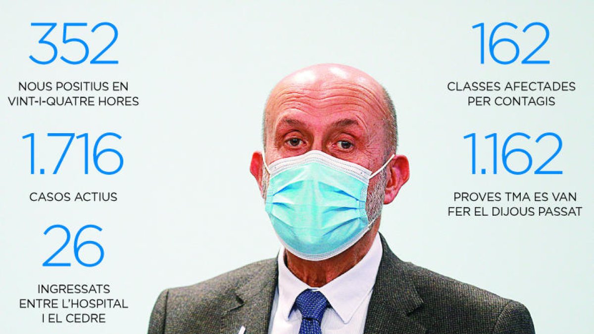 El ministre Joan Martínez Benazet en una compareixença.