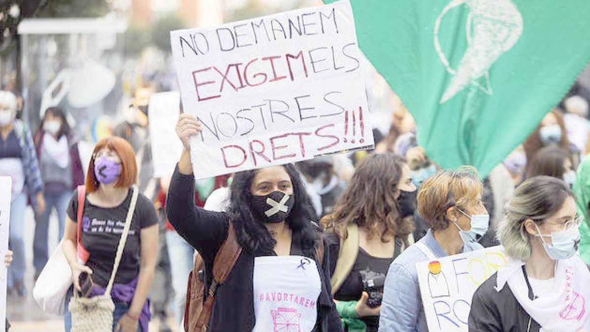 Manifestació a favor de l'avortament.
