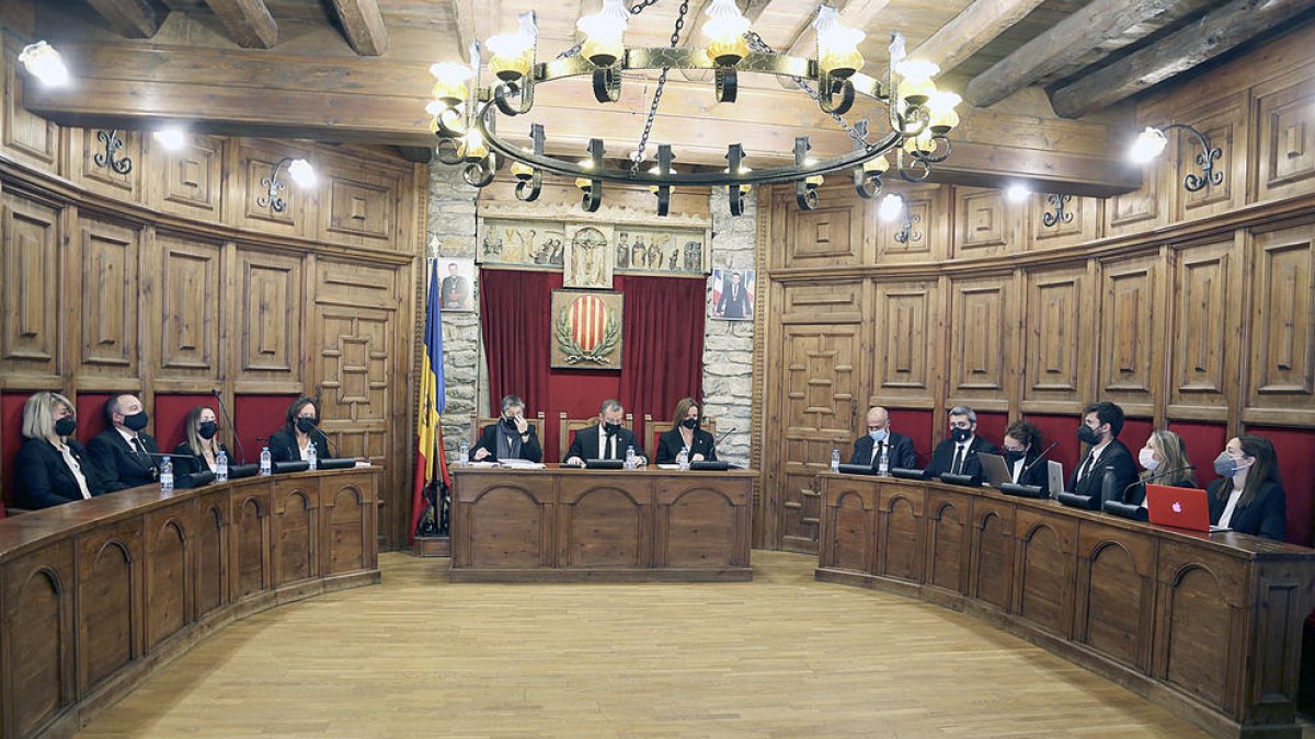 La sessió del comú de Sant Julià d'ahir.