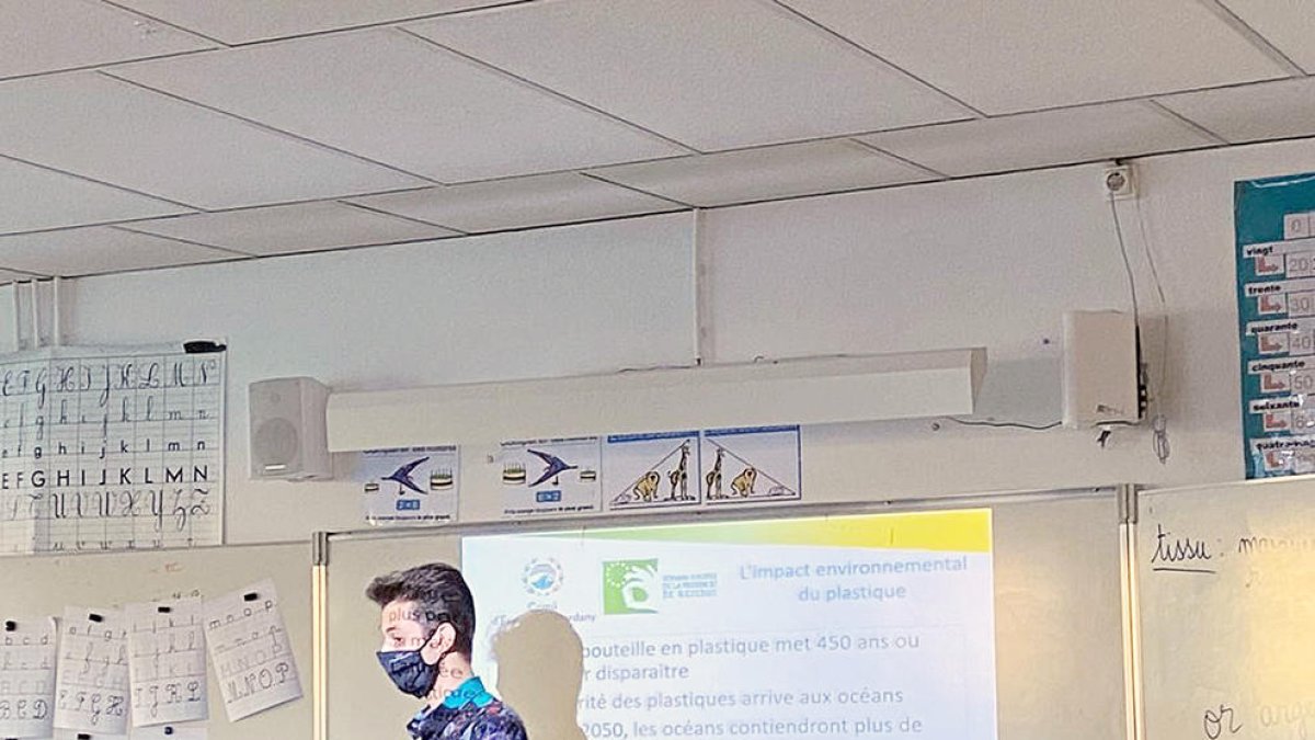 El tècnic de Medi Ambient en una de les iniciatives.