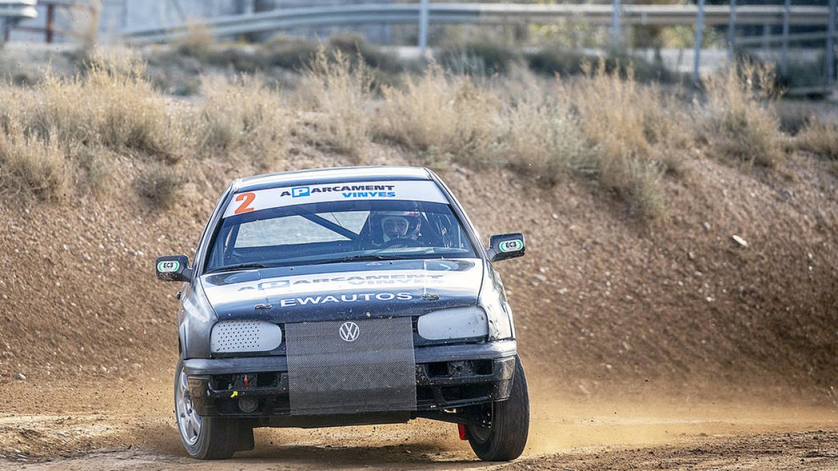 Vinyes, durant la cursa.