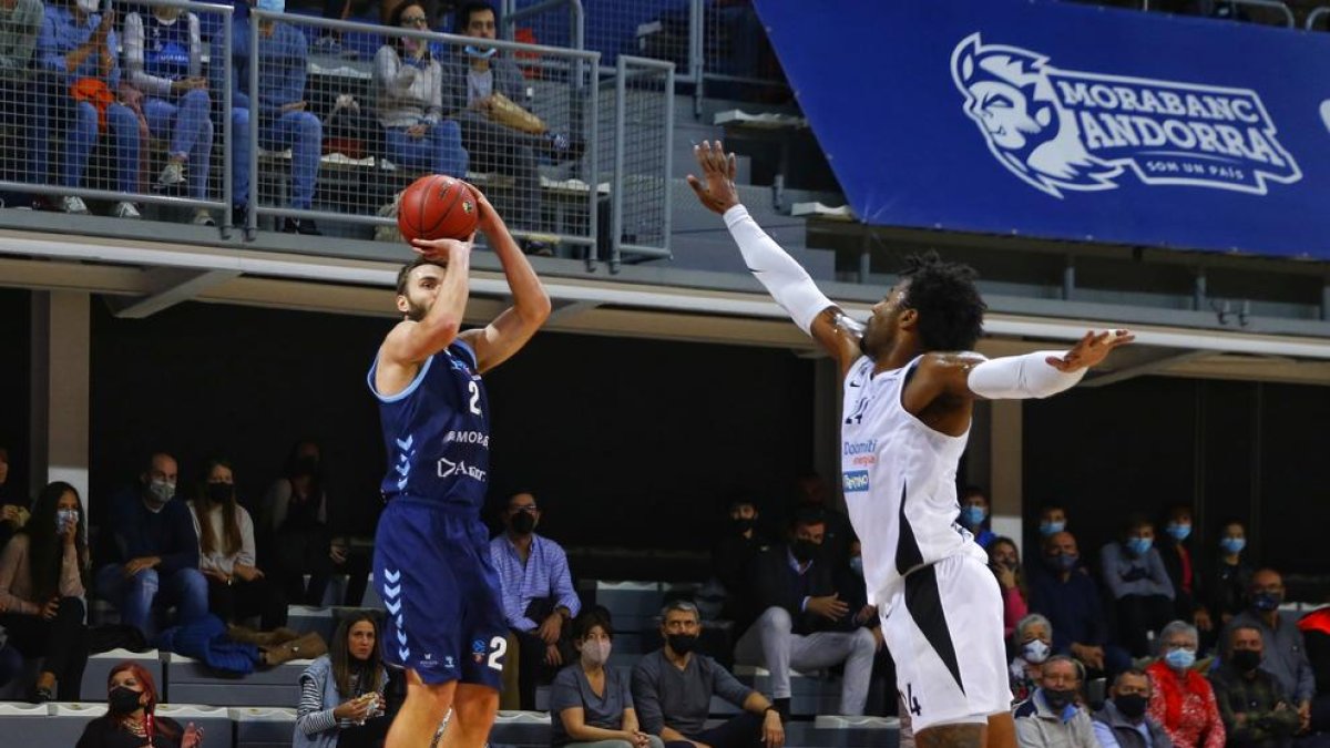 David Jelínek, durant el partit d'Eurocup