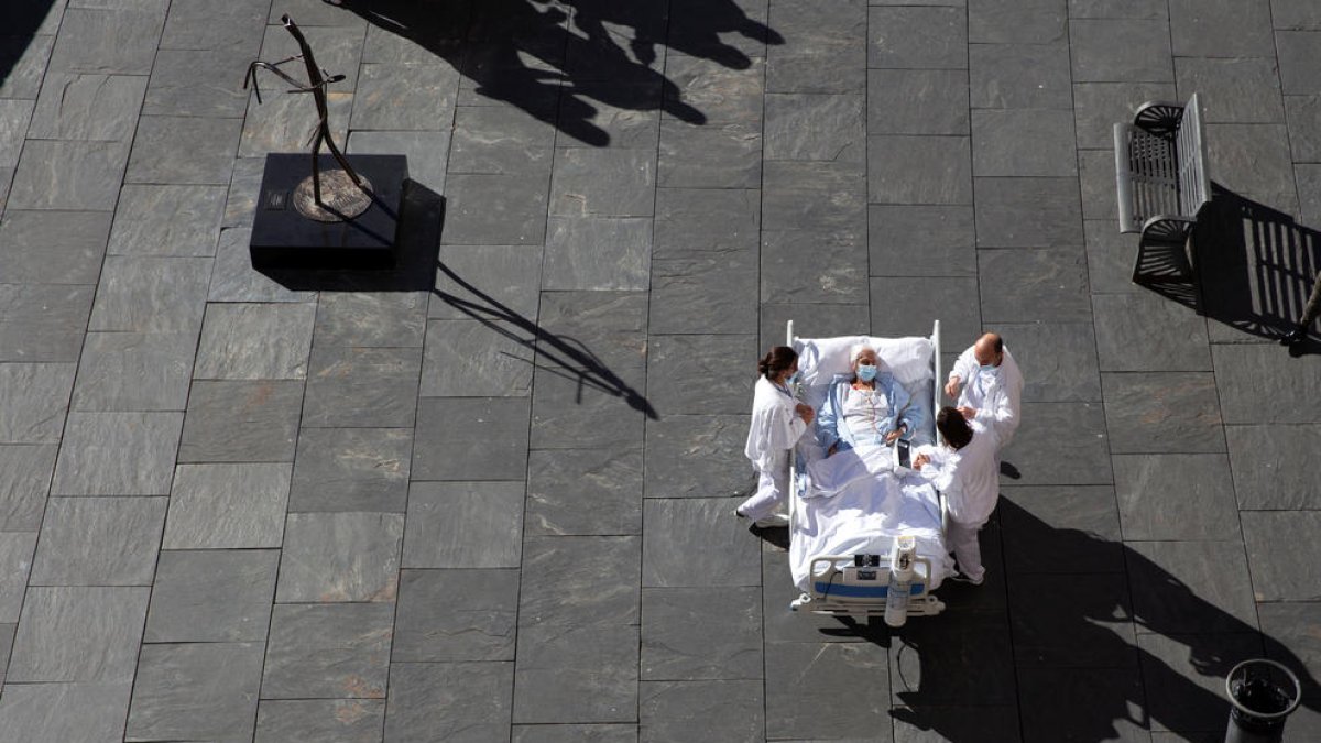 La primera persona a gaudir del nou programa de l'UCI de l'hospital Nostra Senyora de Meritxell.