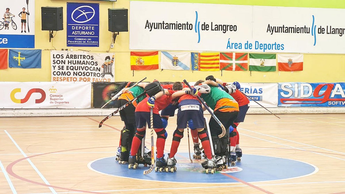 La selecció sub-16, a Astúries.
