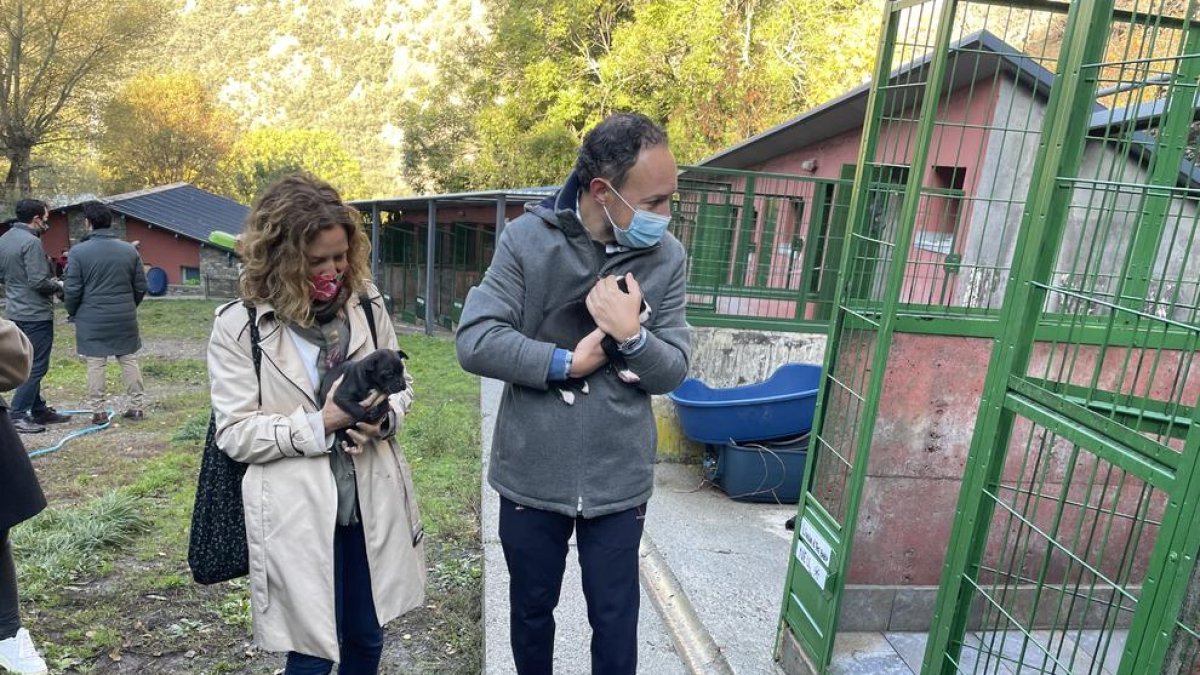 El cap de Govern, Xavier Espot i la ministra d'Agricultura, Sívlia Calvó