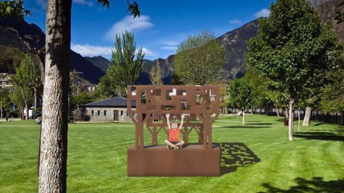 Render de l'escultura guanyadora