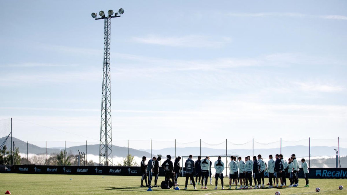 Entrenament dels gallecs a A Madroa.