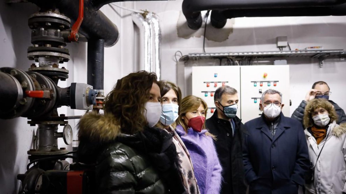 Visita avui a les instal·lacions de la xarxa de calor del Lycée
