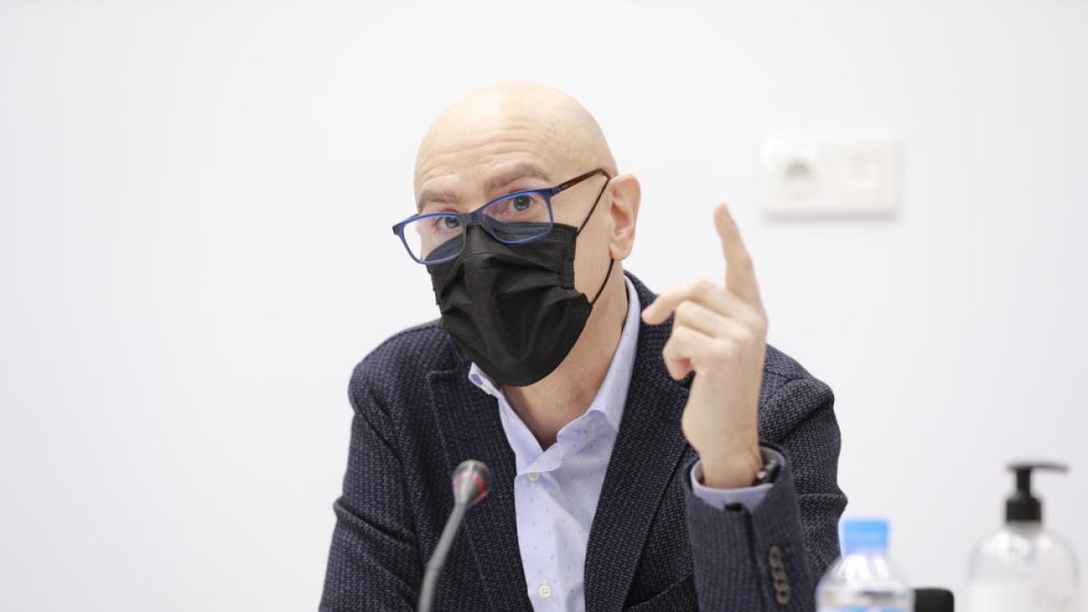 Joaquim Dolsa, durant la roda de premsa