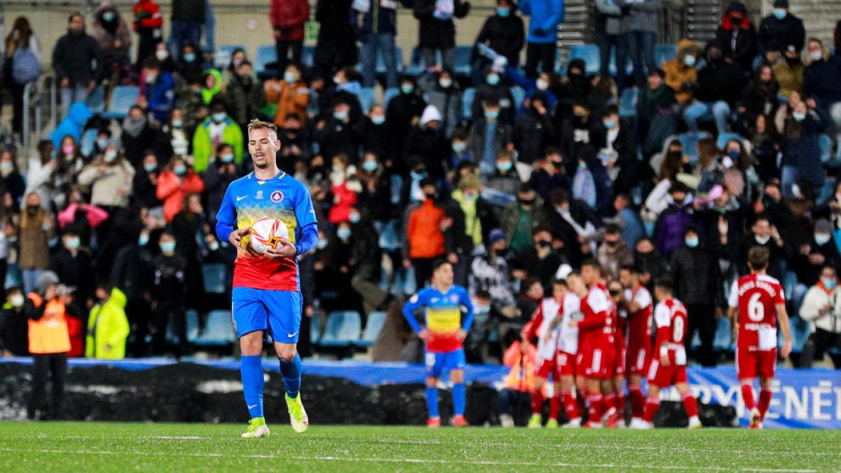 Els gallecs van aconseguir el gol del triomf quan ja s'albiraven els penals.