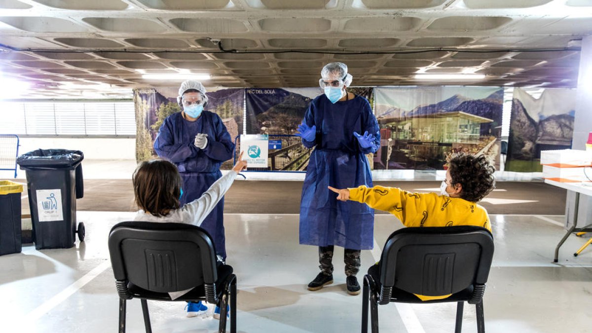 Cribratge d'alumnes de primària.