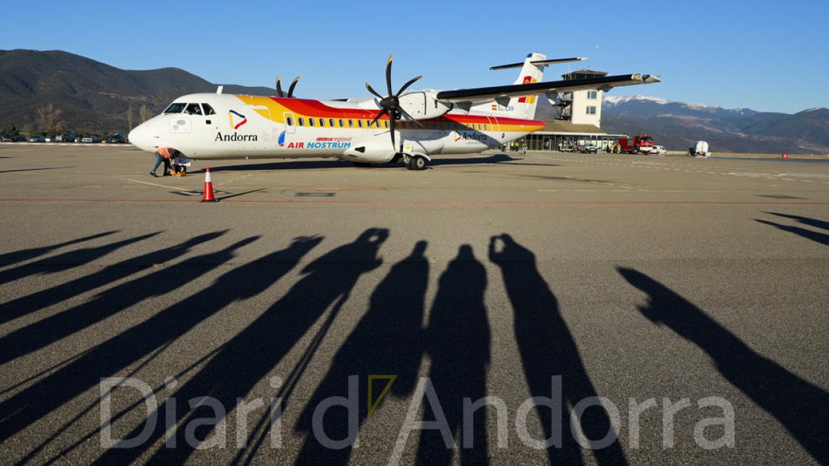 Primer vol Andorra-Madrid