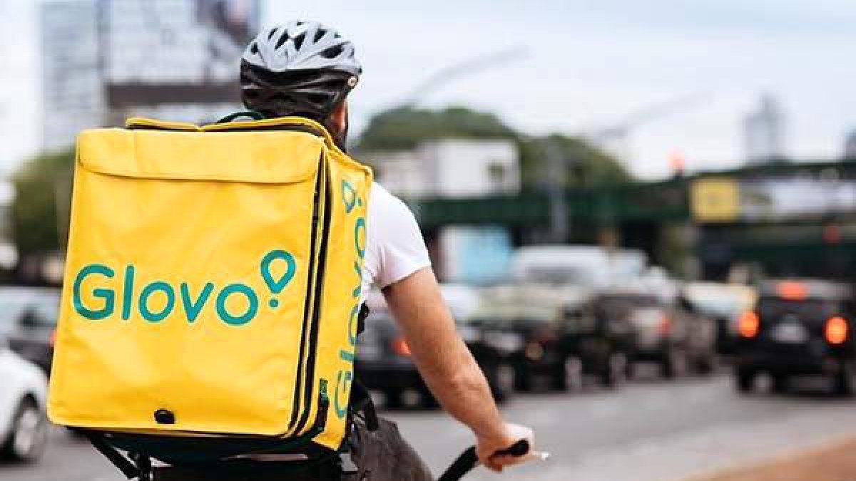Un repartidor de Glovo.