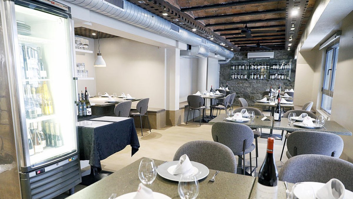 Interior d'un restaurant.