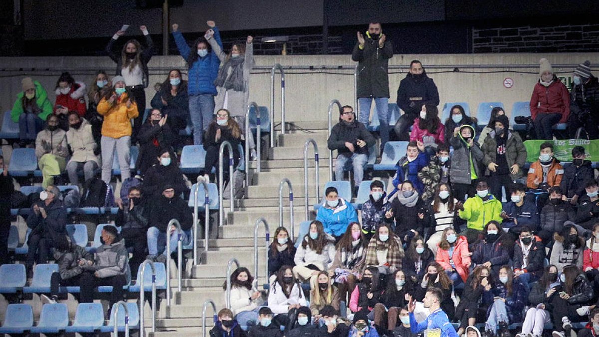 Vilanova celebrant el gol contra el Celta a la Copa del Rei.