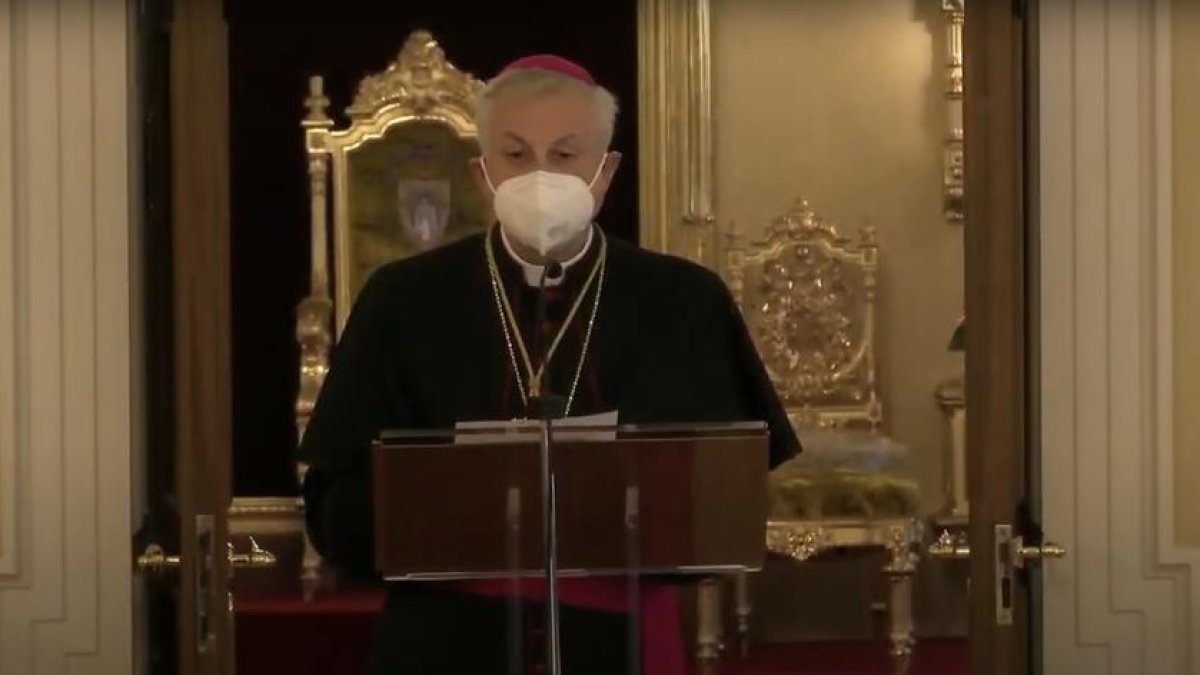 El copríncep episcopal durant el discurs