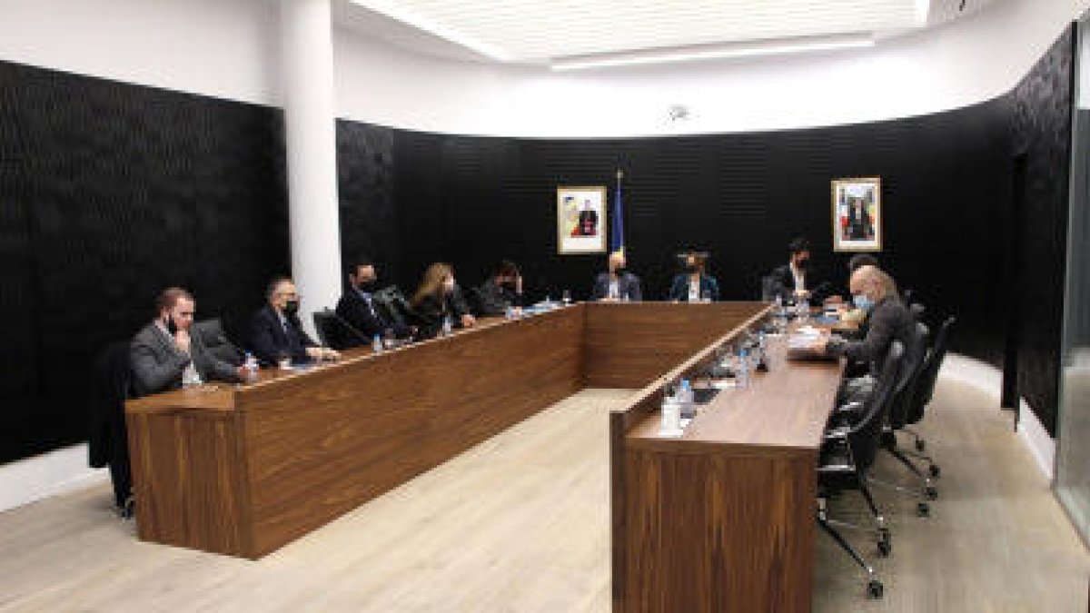 La sessió de comú d'Escaldes-Engordany d'ahir.