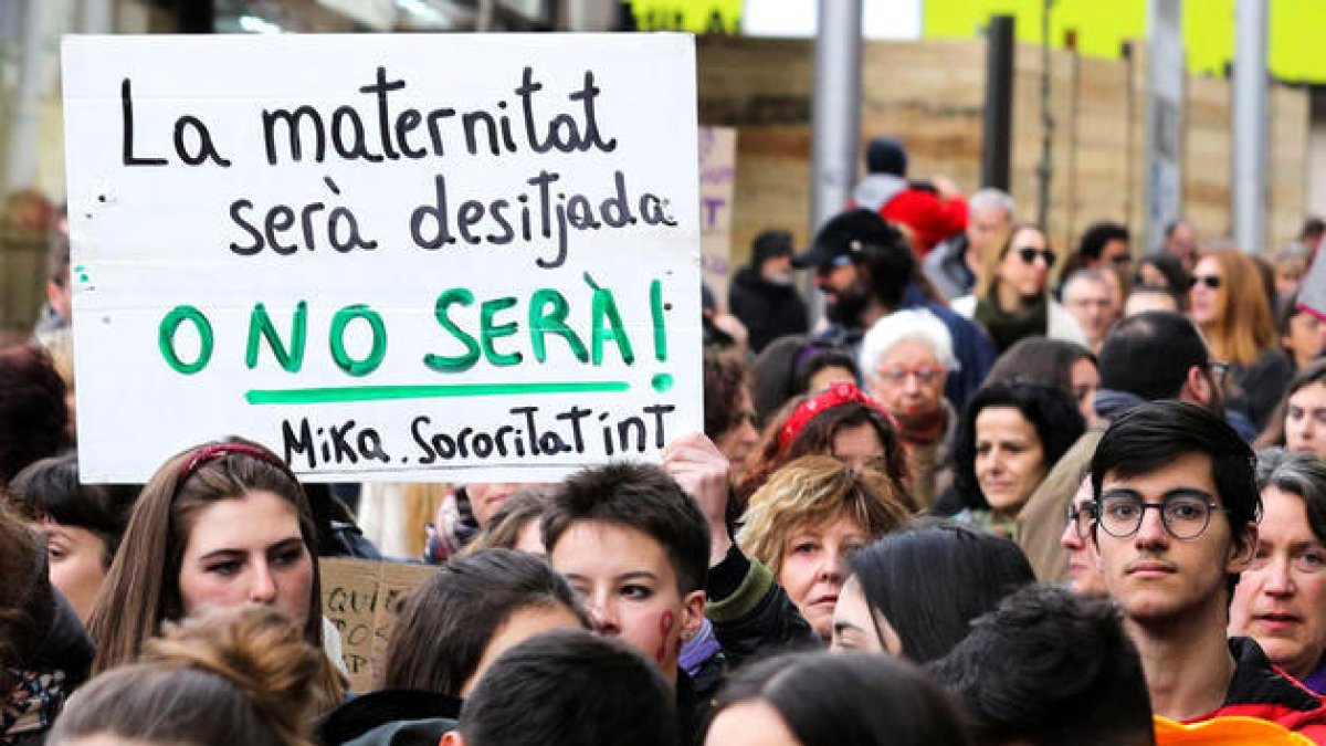 Una manifestació a favor de l'avortament a Andorra.