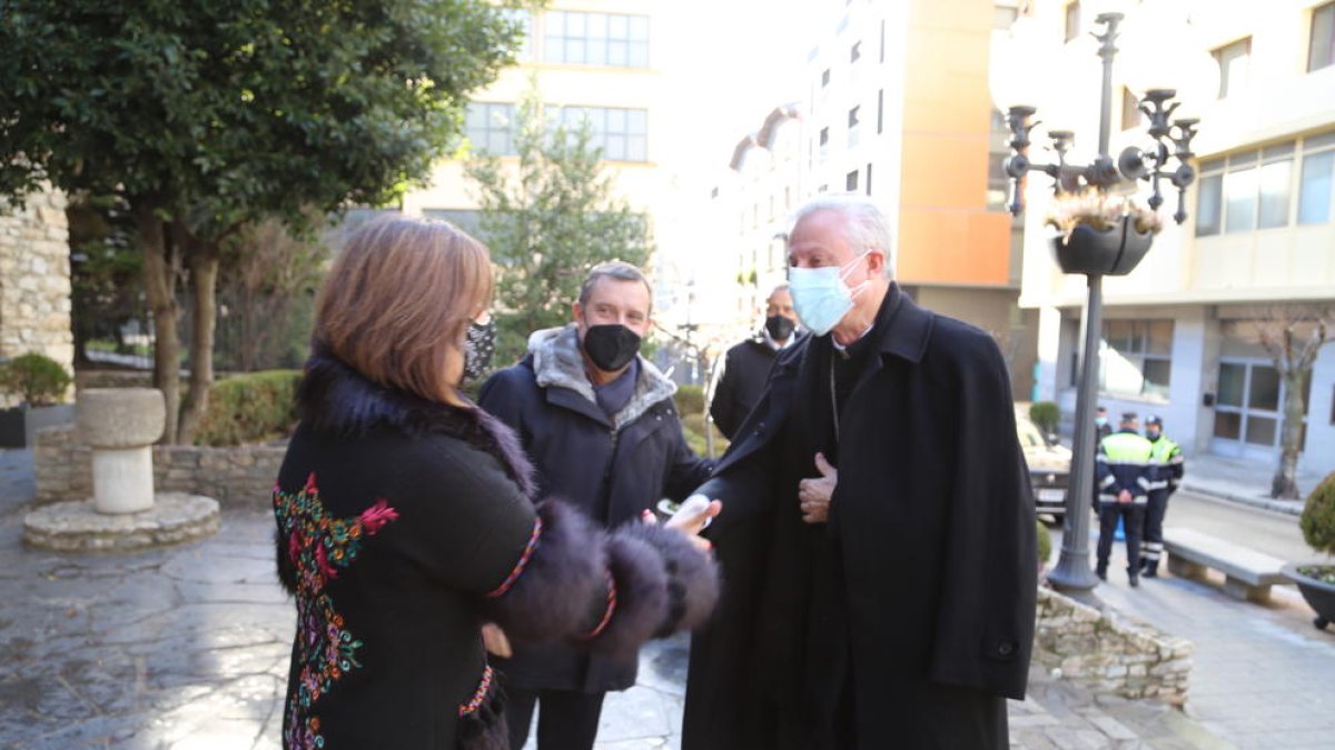 El copríncep visita la Sala Sergi Mas