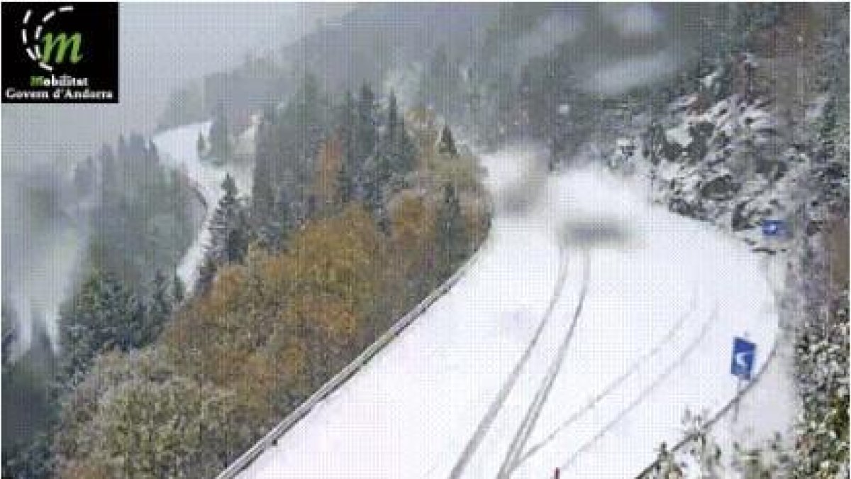 Neu aquest matí a Arcalís