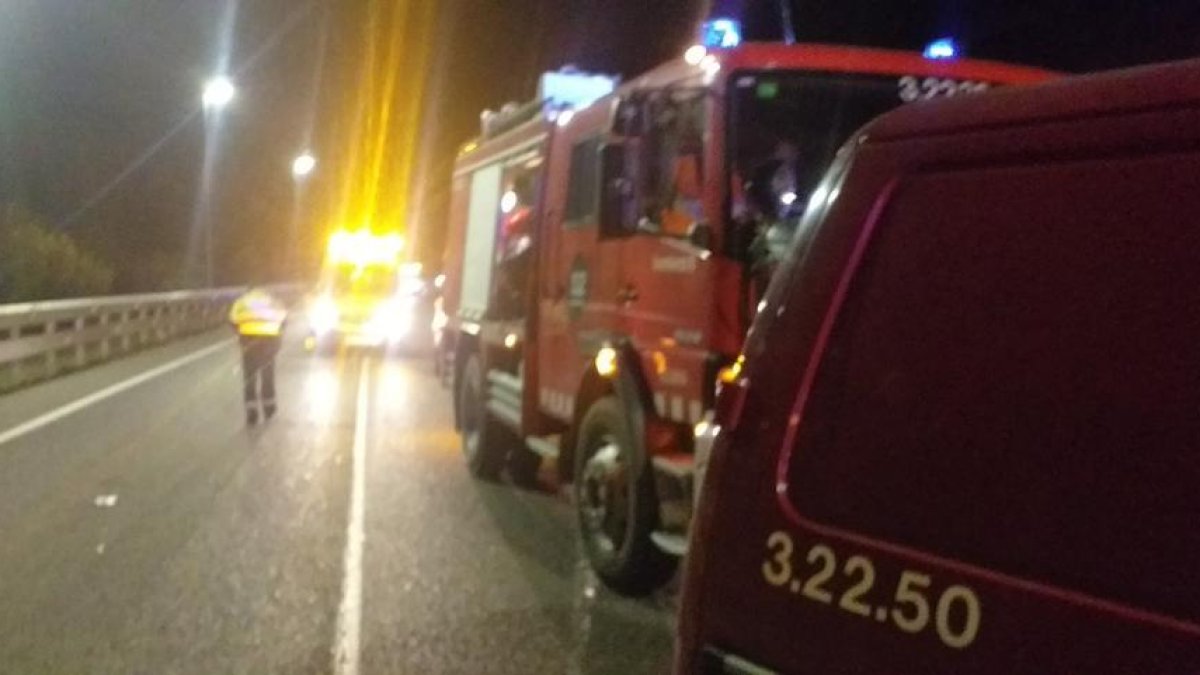 Accident a la carretera C-14