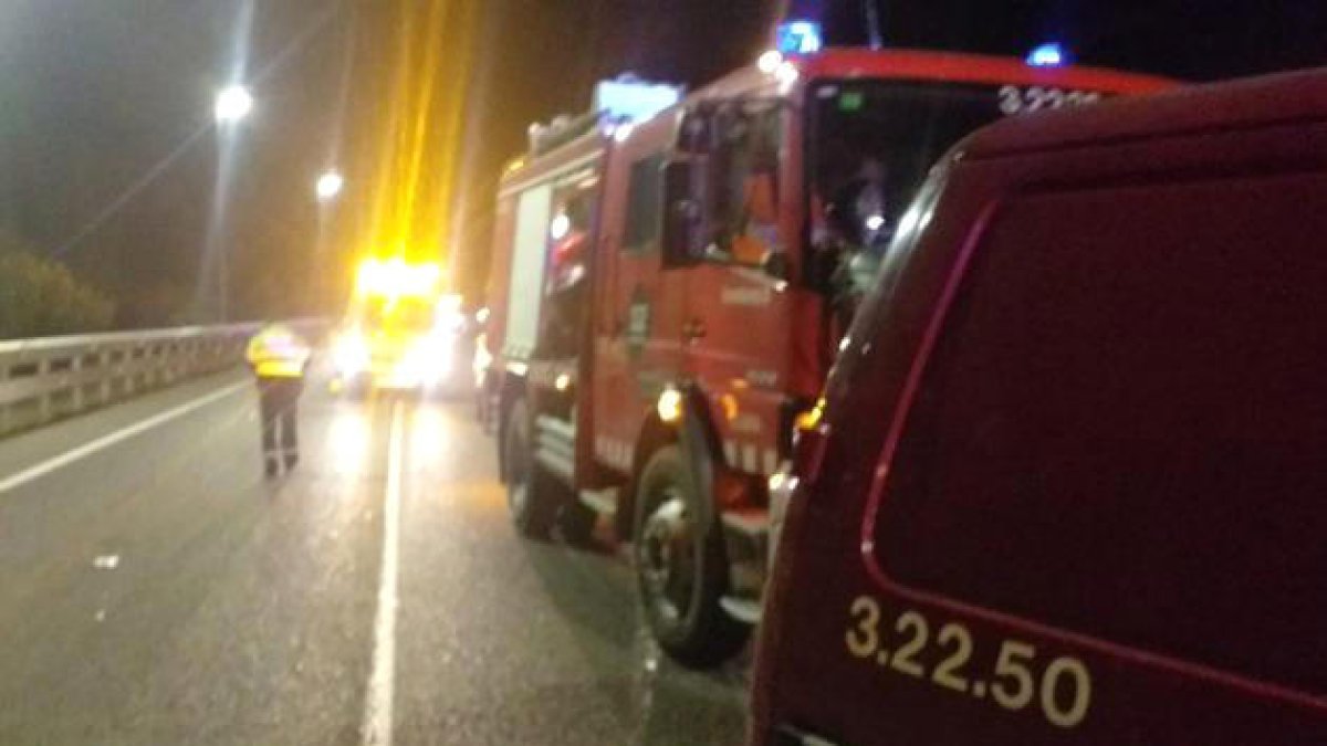 Accident a la carretera C-14.