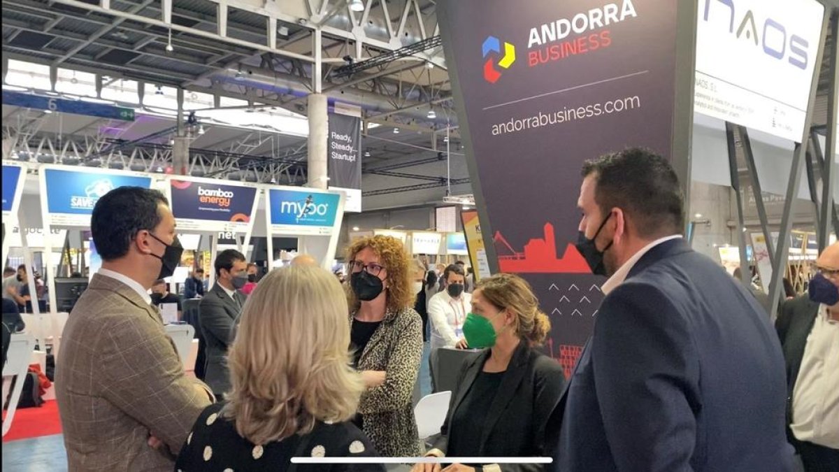 Gallardo ha estat l'encarregat de fer una presentació pública a l'estand del Tech Barcelona