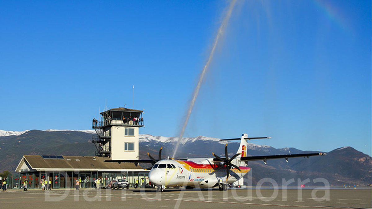 Primer vol Andorra-Madrid