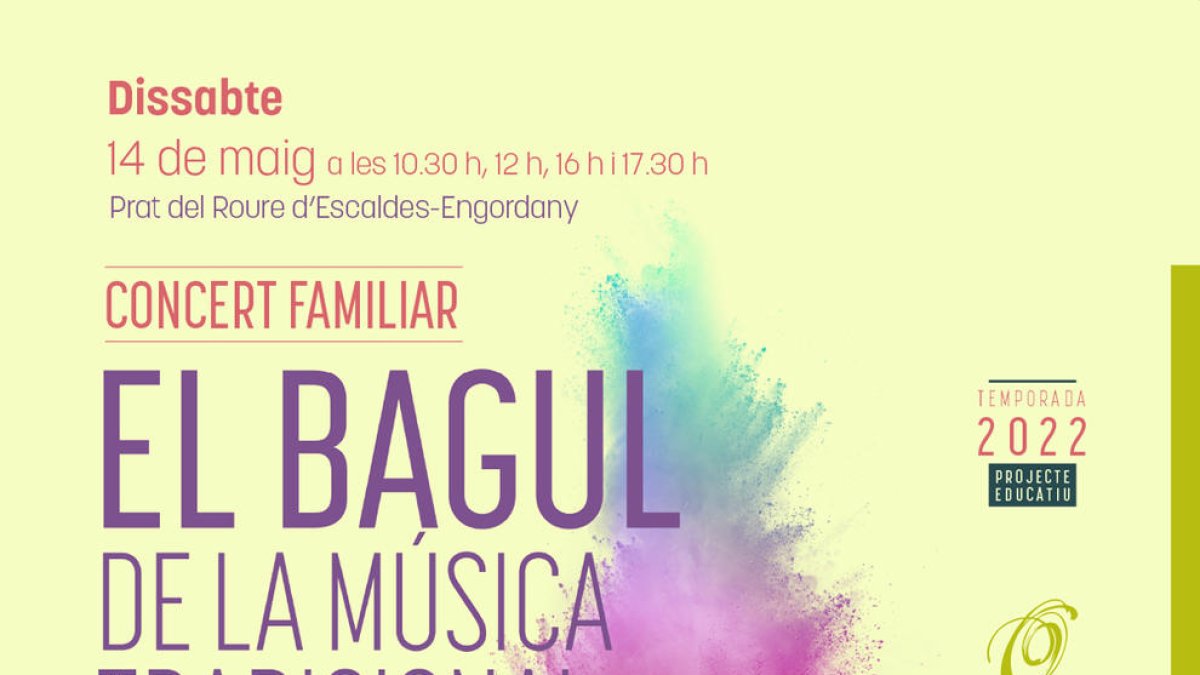 El primer concert familiar és una producció a càrrec del Duet Daura
