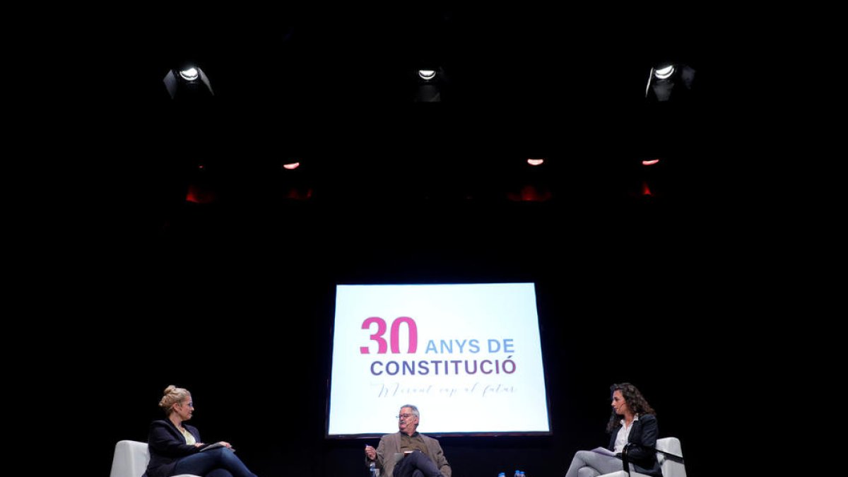 Pere Vilanova, durant la conferència.