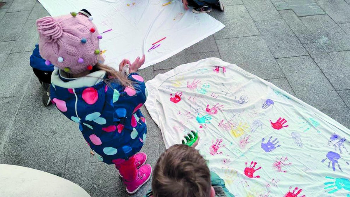 Un instant de la manifestació.