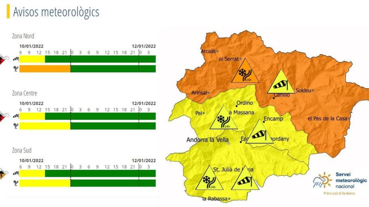 El risc d'allaus ha augmentat per les nevades