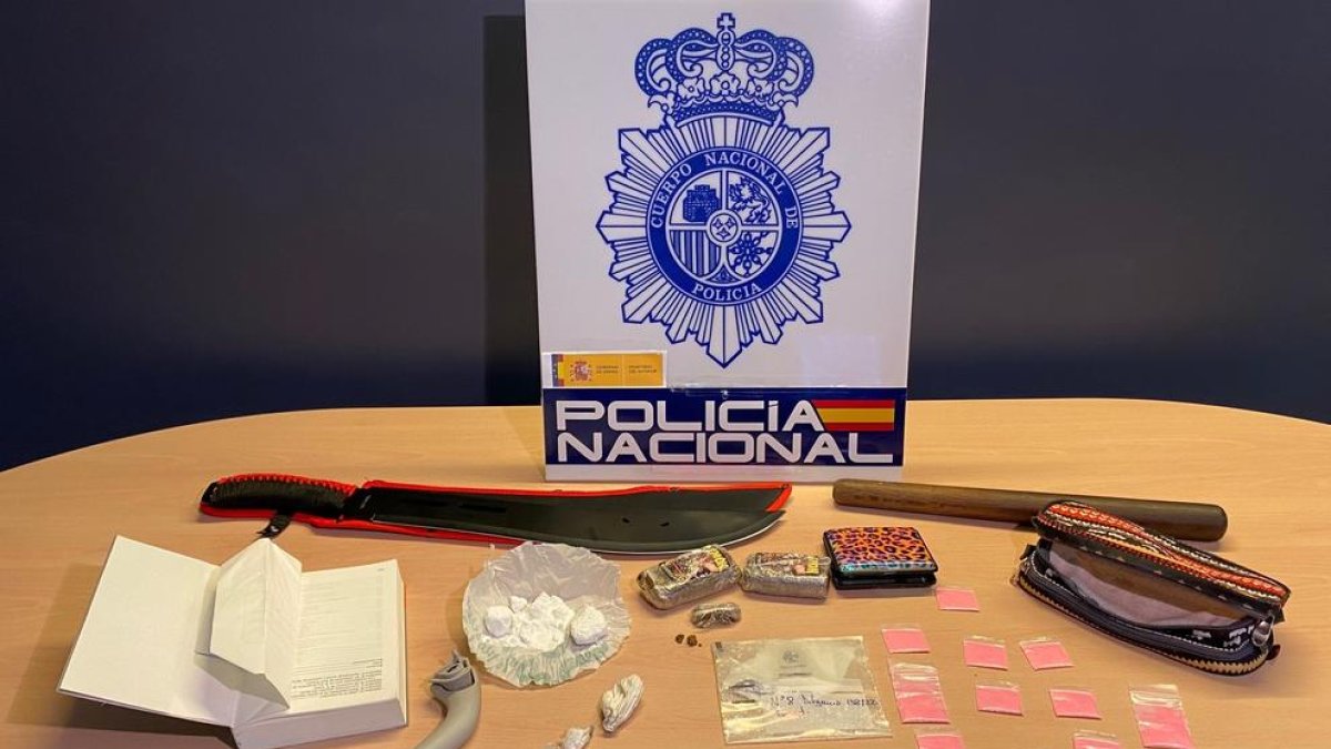 La drogra intervinguda per la policia espanyola a la frontera