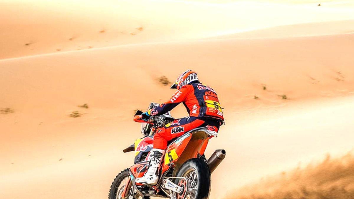 El resident Sam Sunderland a l'etapa d'ahir.