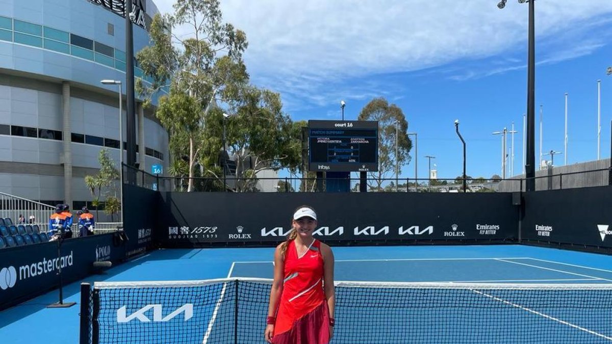 Vicky Jiménez a l'Open d'Austràlia