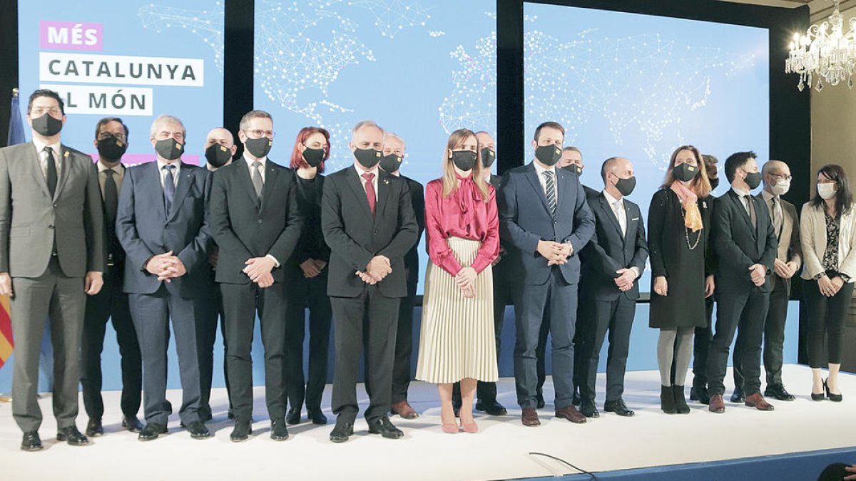 L'acte per anunciar l'obertura de la delegació.