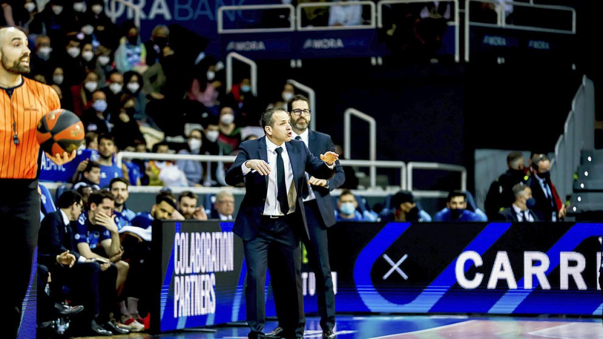 David Eudal durant el partit contra el Breogán.