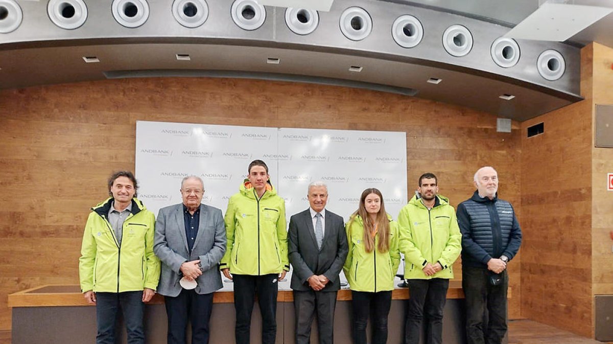 Part de la delegació andorrana que serà present al Festival Olímpic de la Joventut.