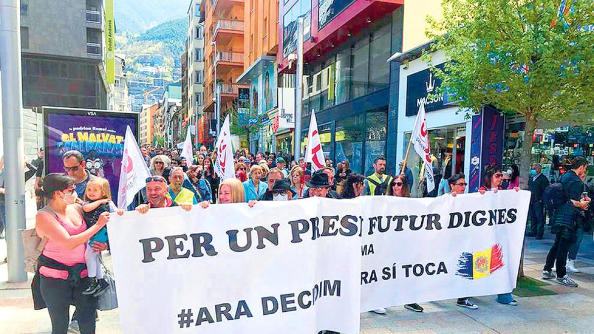 Manifestació de l'1 de maig.