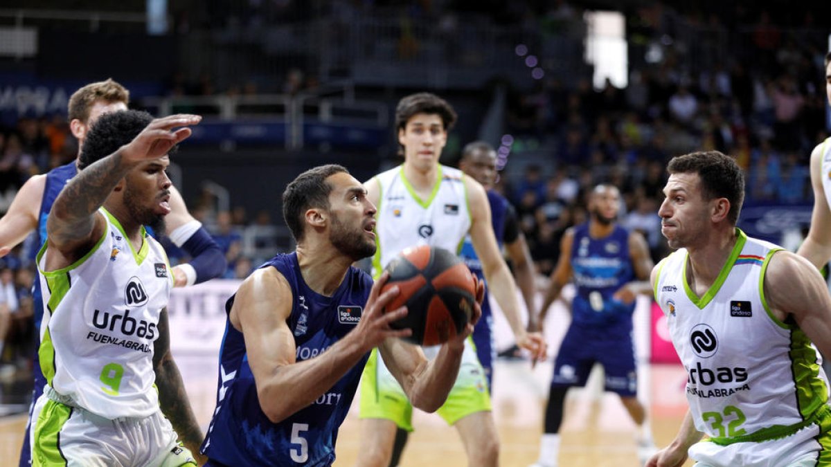 Franke, al duel contra el Fuenlabrada.
