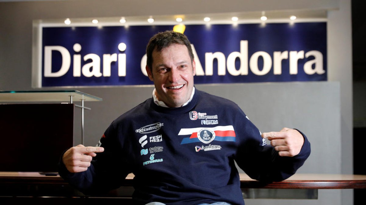 Albert Llovera, a la redacció del Diari d'Andorra.