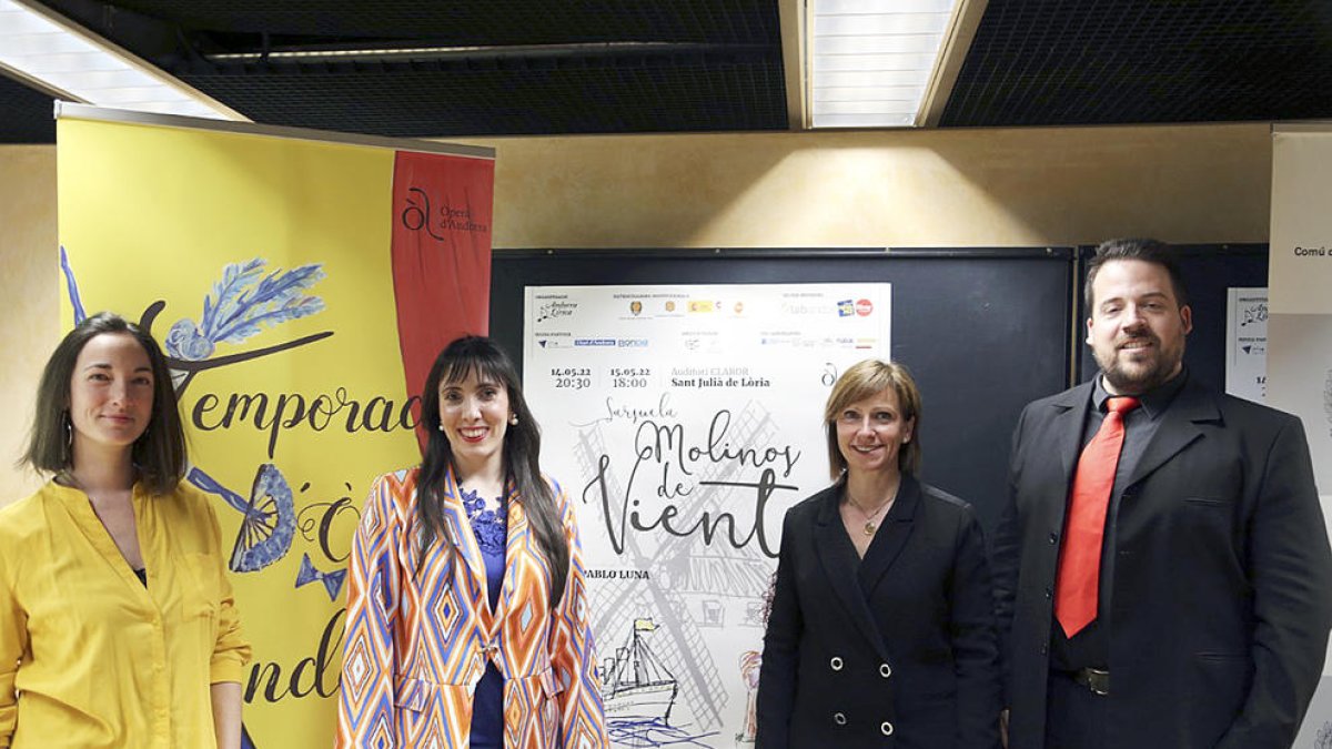 Presentació de l'espectacle, ahir a Sant Julià.