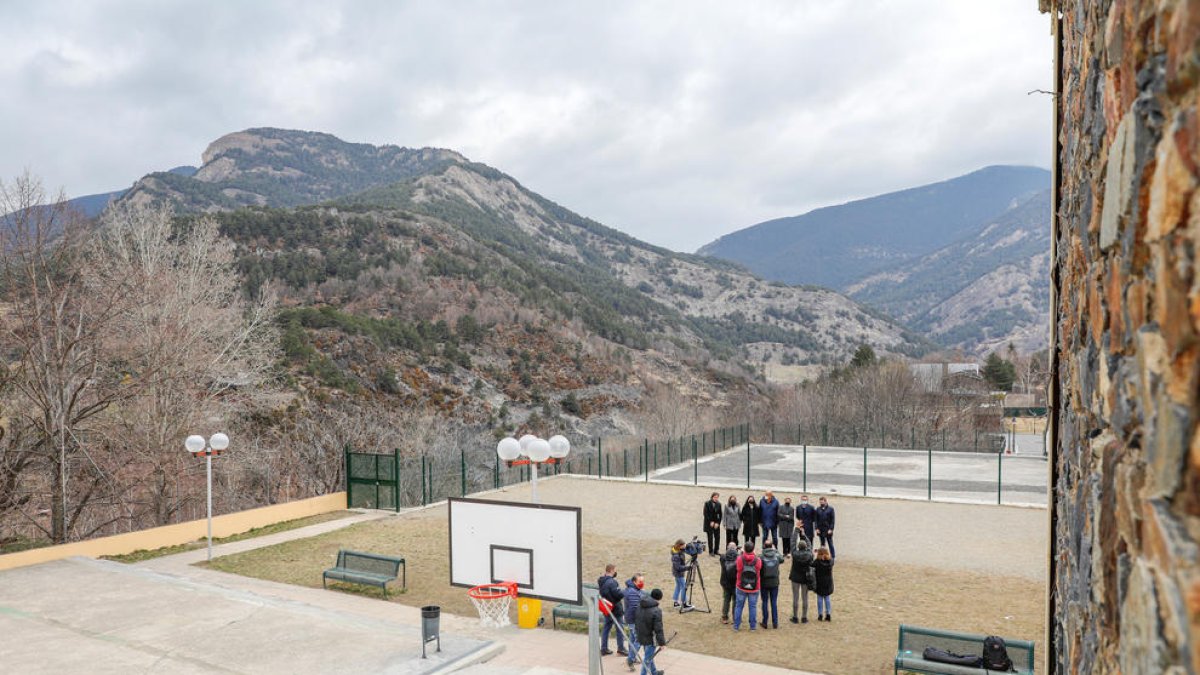 Instal·lacions de l'Agora School on es construiran les pistes de tennis i pàdel.