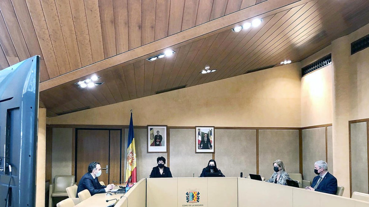 Sessió de consell de comú de la Massana, ahir.