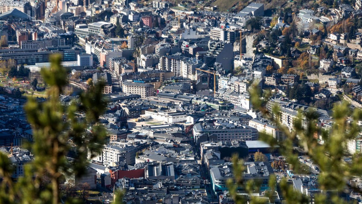 Vista de la parròquia d'Andorra la Vella.