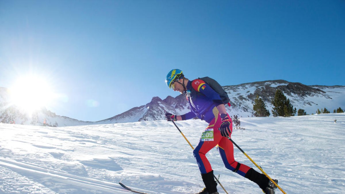 Oriol Olm, durant la cursa individual.