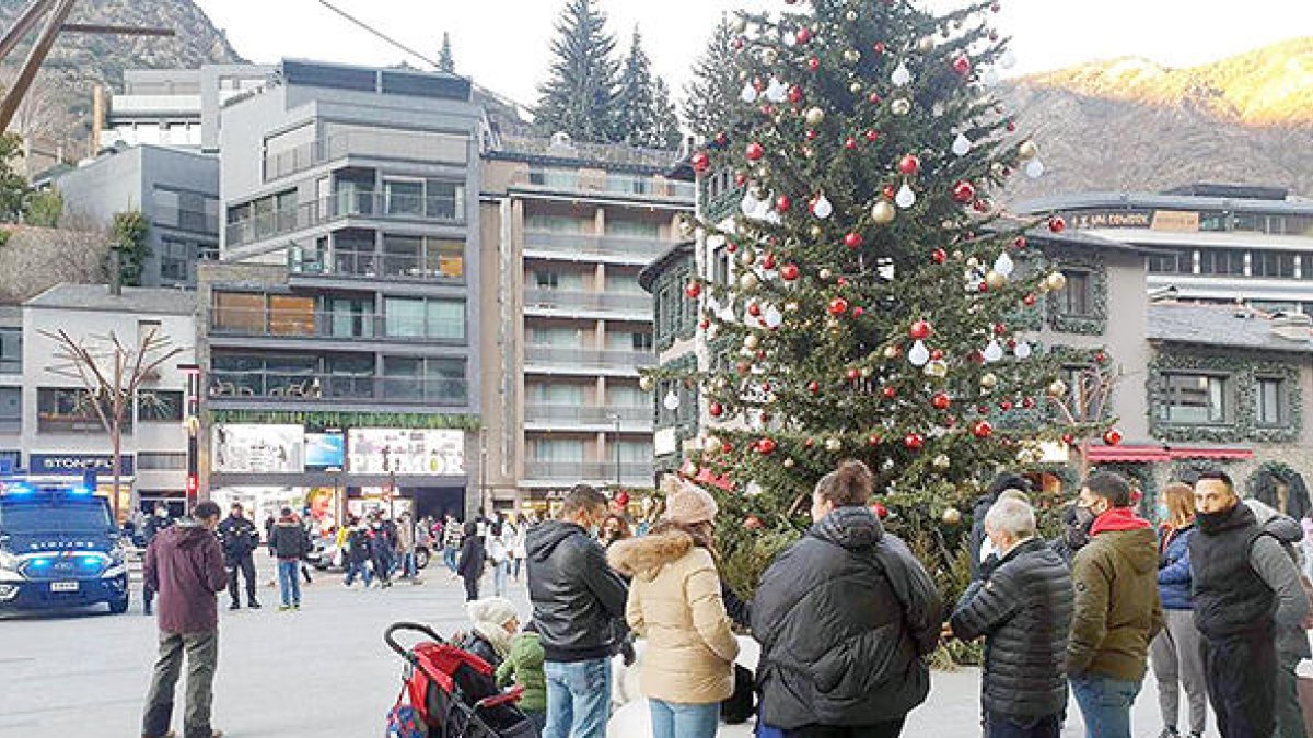 Concentració, ahir.