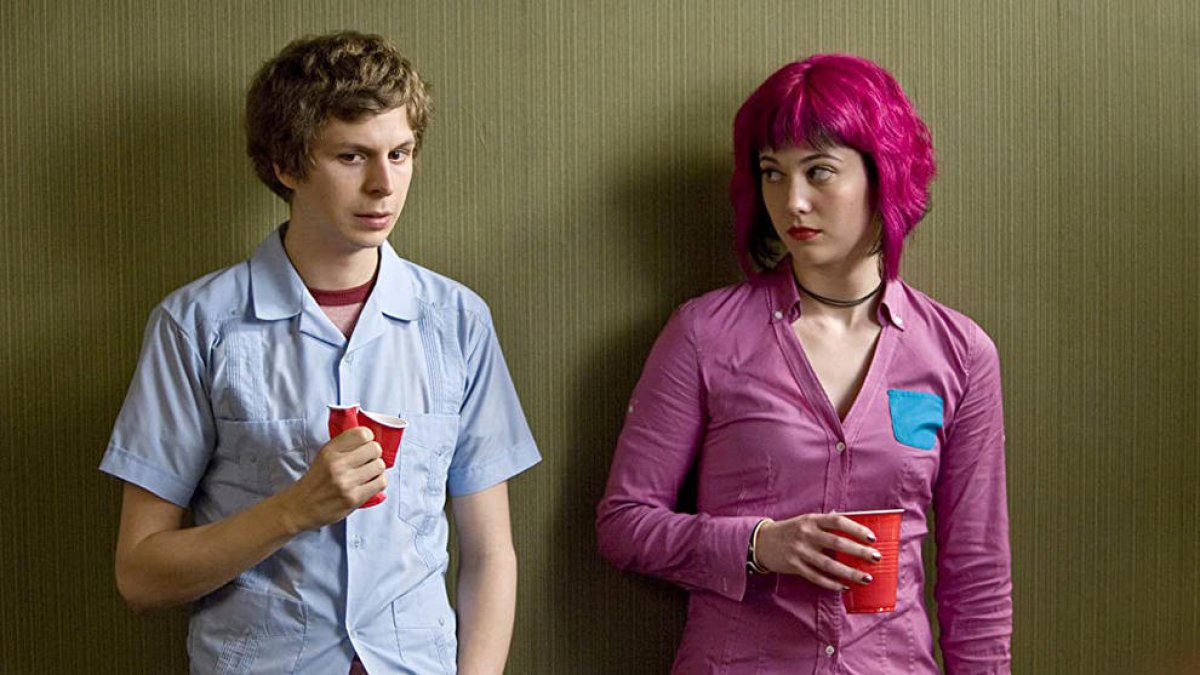 Michael Cera i Mary Elizabeth Winstead a la pel·lícula 'Scott Pilgrim contra el mundo' (2010).