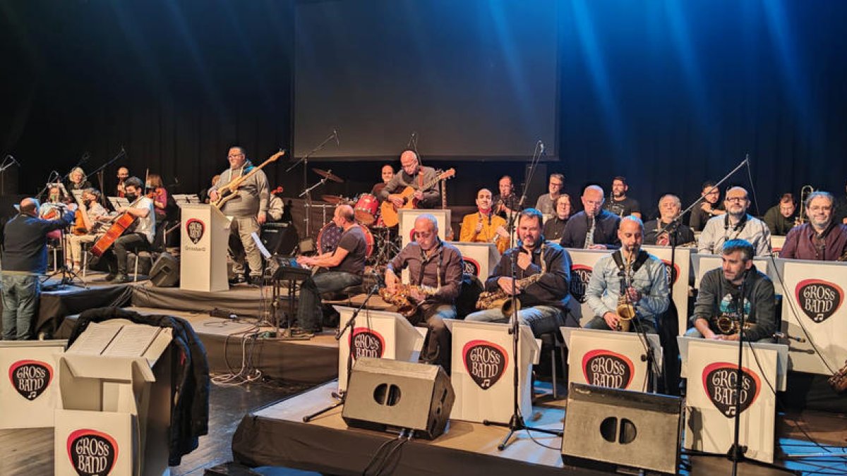 L'assaig general previ a l'actuació.